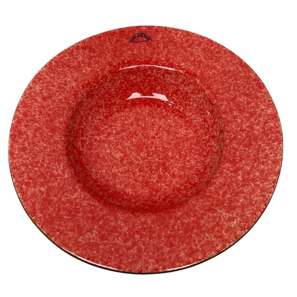 Sojourn by Over And Back INDIVIDUAL PASTA & SALAD BOWL 11 7/8" Red